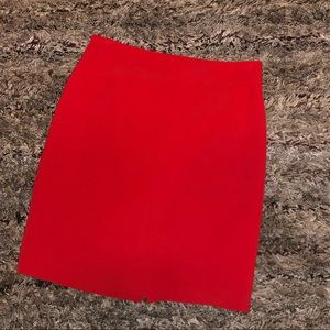 Banana Republic red pencil skirt